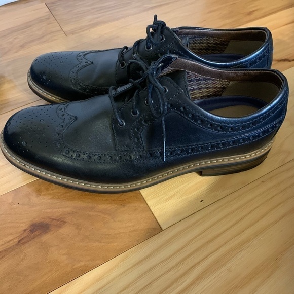 Bostonian Lamont wingtip shoes in black leather 11 main image 5